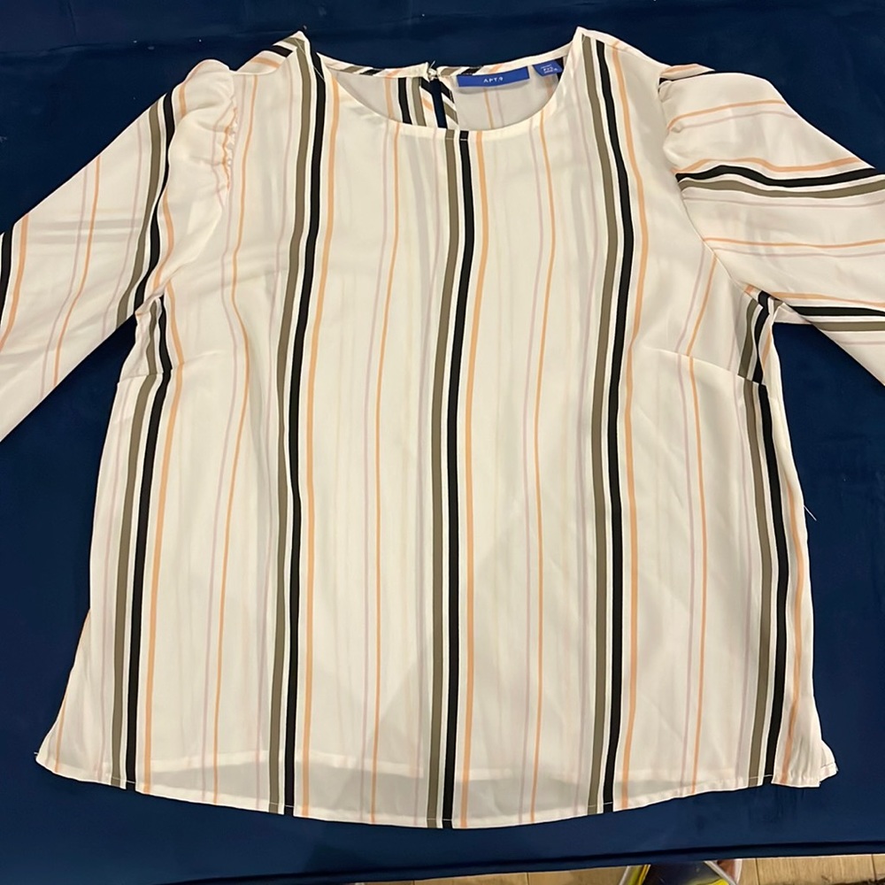 Striped blouse.
